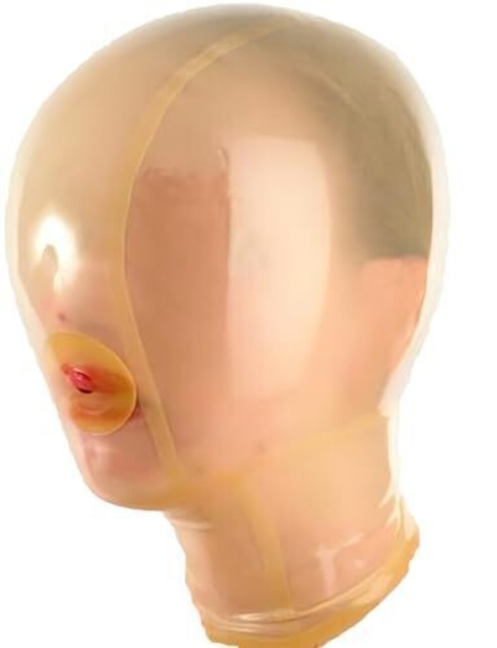 1427 Latex Hood with Breath Control Hole for Play Suffocating Rubber Mask